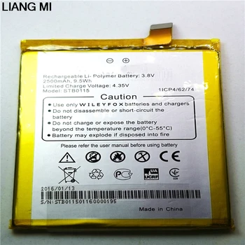 

New 2500mAh STB0115 Battery for Wileyfox Storm Smart Phone battery Bateria High quality with free tools gift
