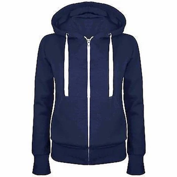 

Classic Women Hoodies Hoody Jacket Womens Coat Pockets Outerwear Overcoat New Spring Autumn Zipper Hooded Sweatshirts