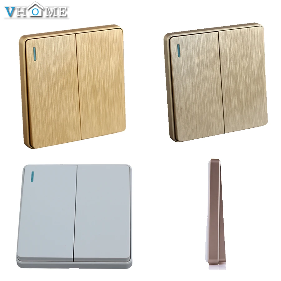 

Vhome RF 433Mhz 2button Universal Wireless Wall Switch shape light remote control transmitter For touch switch smart home Lights
