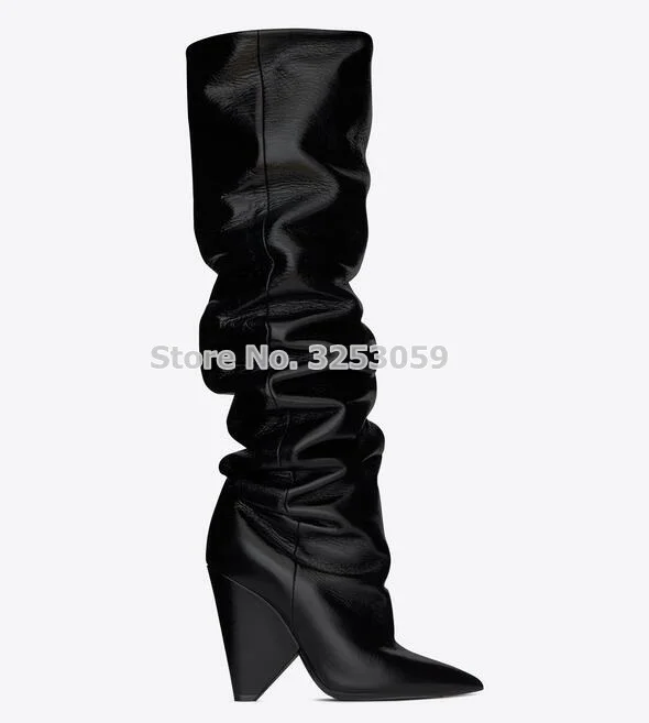 Alta as Doblado Zapatos Picture Largo Negro as Talón Spike As Botas black Picture Turquesa Rodilla customized Almudena Etapa Arranque Celebridad De as brown Suede Alto Suede Picture Sexy Mujeres Picture qHwn6xvI