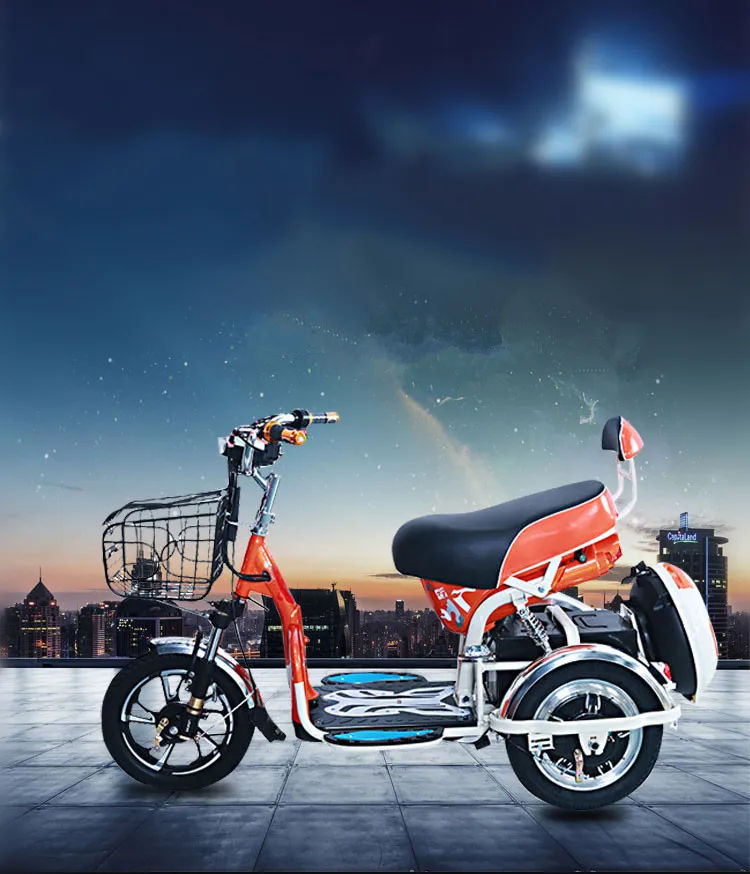 Perfect Special design lithium battery 48v 500w three wheel electric scooter 4