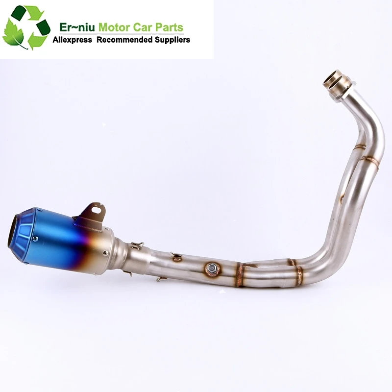 

Motorcycle Exhaust System End Pipe Connector Mid Link Pipe FOR YAMAHA MT-07 FZ-07 14-17