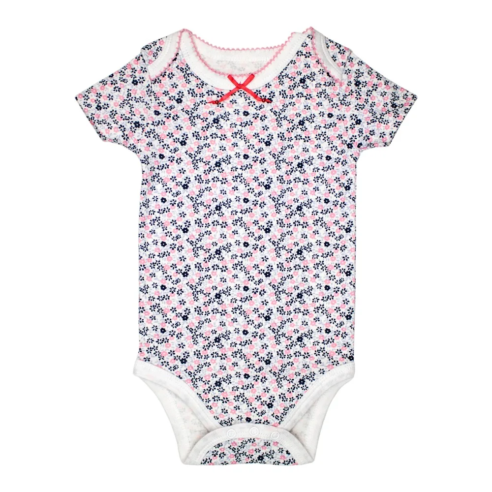 Newborn Baby One Pieces Bodysuits Short Sleeved Child Garment Toddler