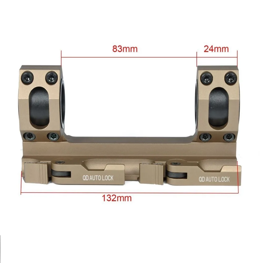Tensdarcam Duplo Anel Cantilever Pesados Escopo Montar Liberação Rápida Picatinny Weaver Ferroviário Caça 25.4mm 30mm 10 Acessórios e suporte de extensão