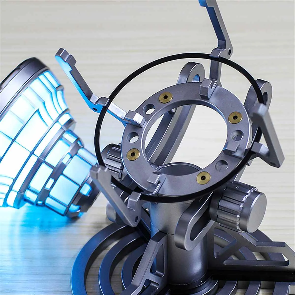 DIY 1:1 дуговой реактор с дистанционным управлением реактор сердце лампа сборка модель игрушка ручной работы