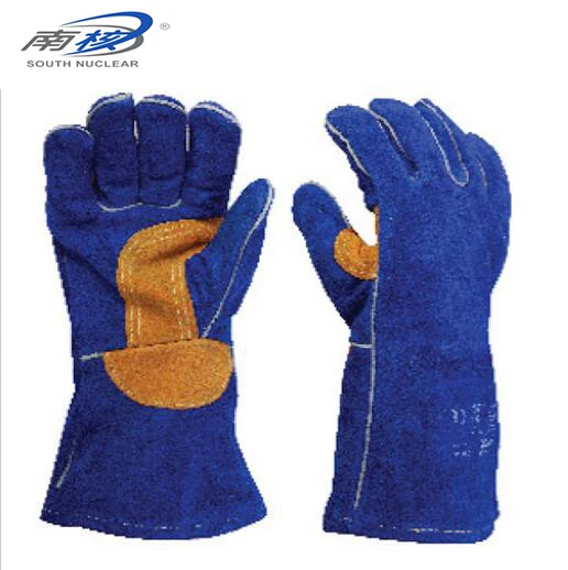 ФОТО SOUITH NUCLEAR 41511/41512 Welding Gloves Wear-resistant Cotton lining glove Insulated leather Material Gloves Size L-XL JB006
