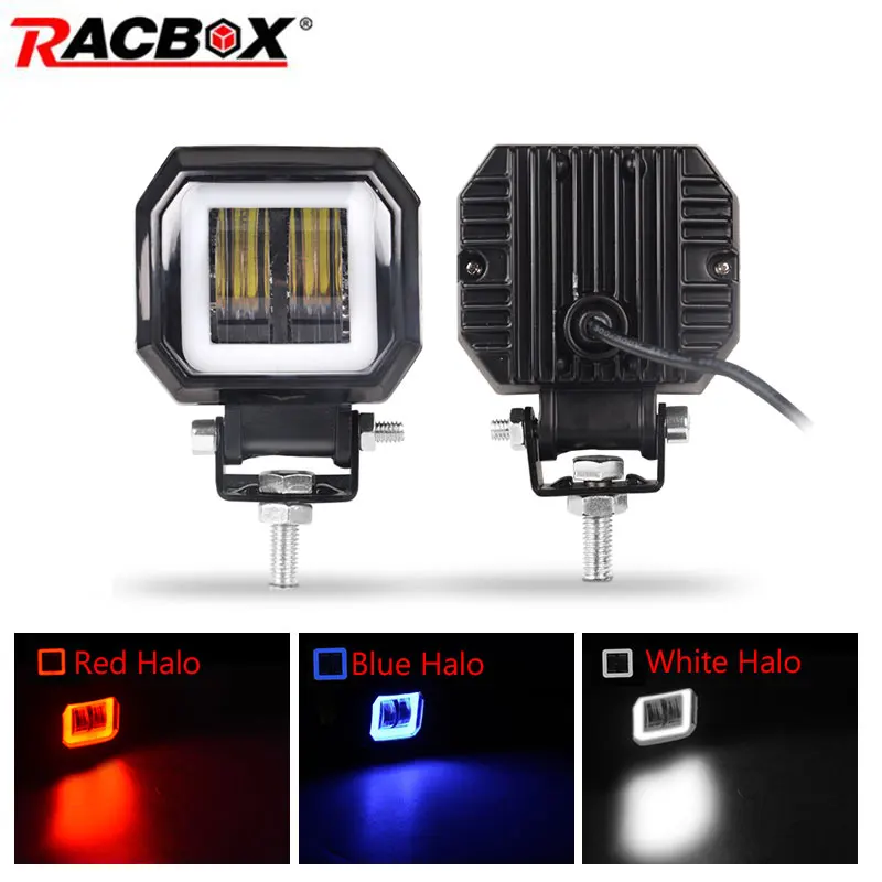 

3 inch 7D Lens LED Spotlight for Car Round Square Portable Led Work light Offroad Truck Driving Car Motorcycle 24V 12V Led ATV