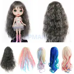 SPMART сладкий фэнтезийная мечта волнистые вьющиеся волосы парик шиньон для 1/6 куклы-окружность головы около 27-28 см