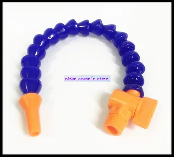 

2Pcs/Lot 400mm Length 1/4" Coolant Oil Hose Pipe With Valve Milling