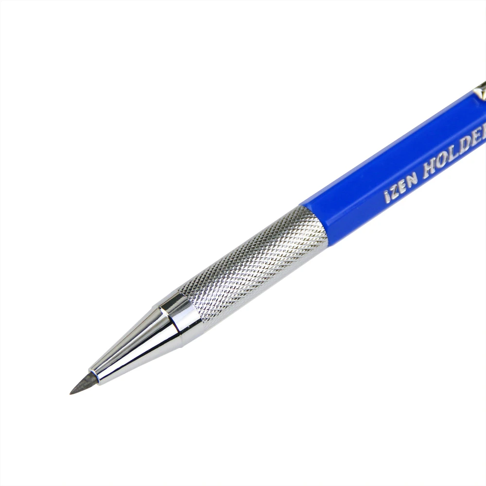 Автоматический держатель для карандашей 2,0 мм, Черные Карандаши, коробка с металлическим зажимом, Механическая ручка для рисования, школьные принадлежности