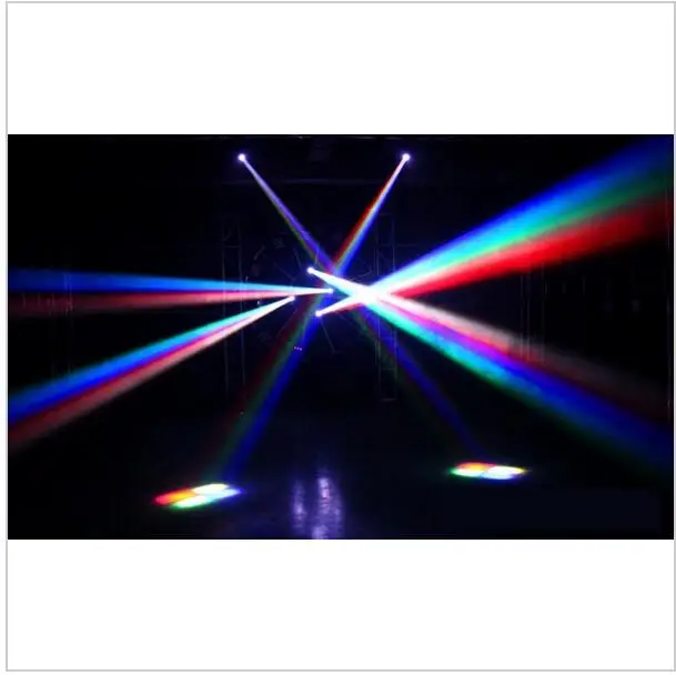 2 шт./лот с кейс 12 Вт вращающаяся голова DMX512 луч света светодиодный точечное Освещение DJ диско лазерное освещение RGBW 4in1 светодиодный