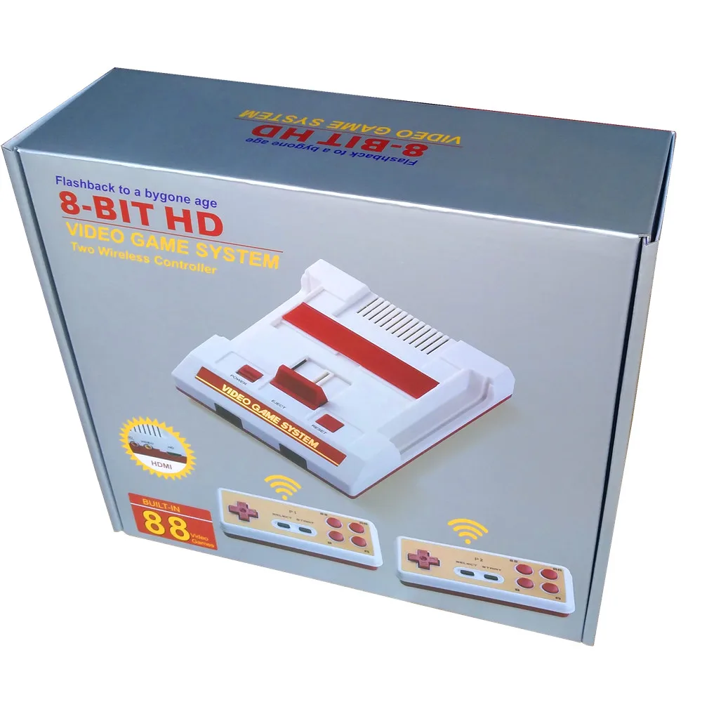 Игровая приставка HAMY 8 bit FAMI/DANDY CLASSIC EDITION с двумя беспроводными контроллерами 88в1