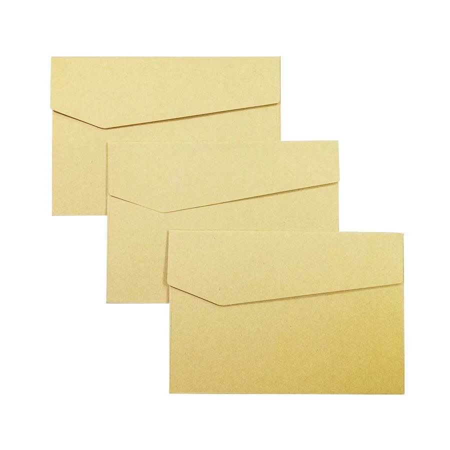 

50Pcs/lot New Vintage Kraft Paper Envelopes DIY Multifunction for Wedding Letter Invitations