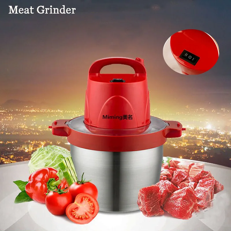 5L Meat Grinder Household Electric Large Capacity Meat Cutter Stainless Steel Crushed Garlic Pepper Ginger Slice Cuisine MM-808 5L Meat Grinder Household Electric Large Capacity Meat Cutter Stainless Steel Crushed Garlic Pepper Ginger Slice Cuisine MM-808