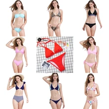 Bikini 2019 Swimwsuit Women Sexy Swimwear Push up Bikini Bandage Halter Bikini Set Low Waist Padded Beachwear Drop shipping S-XL Bikini 2019 Swimwsuit Women Sexy Swimwear Push up Bikini Bandage Halter Bikini Set Low Waist Padded Beachwear Drop shipping S-XL