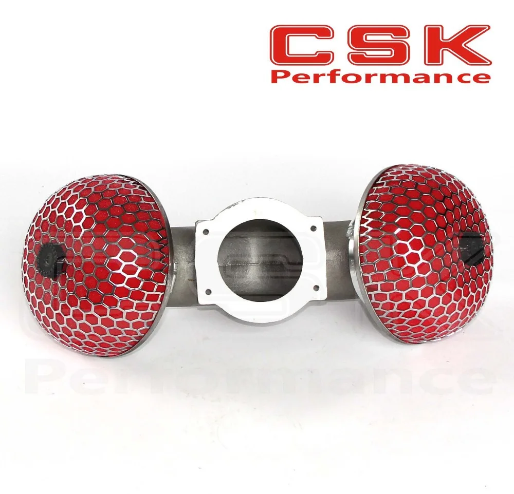 DUAL PIPED AIR INTAKE TWIN TURBO W/2X FILTER FOR NISSAN 300ZX VG30DETT