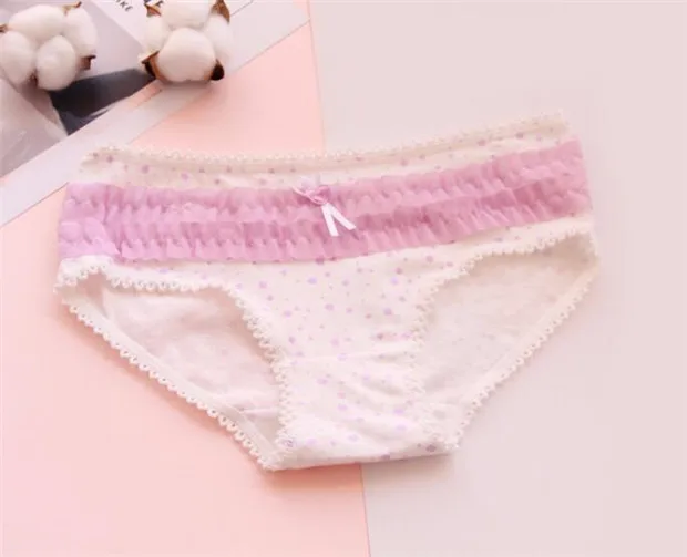 10PCS/Lot Children Cotton Underwear Young Girls Briefs Solid Low Waist Short Briefs Comfortable Ladies Panties YT-1105-10PCS