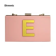 Кошелек с буквенным принтом, брендовая модная вечерняя сумка, Женская милая акриловая розовая вечерняя сумка, роскошная благородная сумка на плечо, элегантный клатч на цепочке