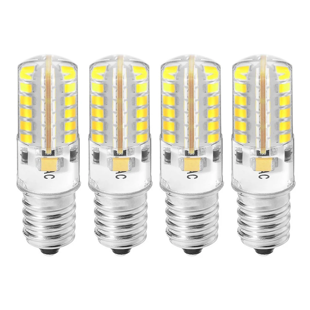 4 шт. 5 Вт E14 светодиодные лампы, 2835 48 SMD LED, 36 Вт Галогенные лампочки эквивалент, 210LM, нерегулируемых, 6000 К, 360 градусов угол луча