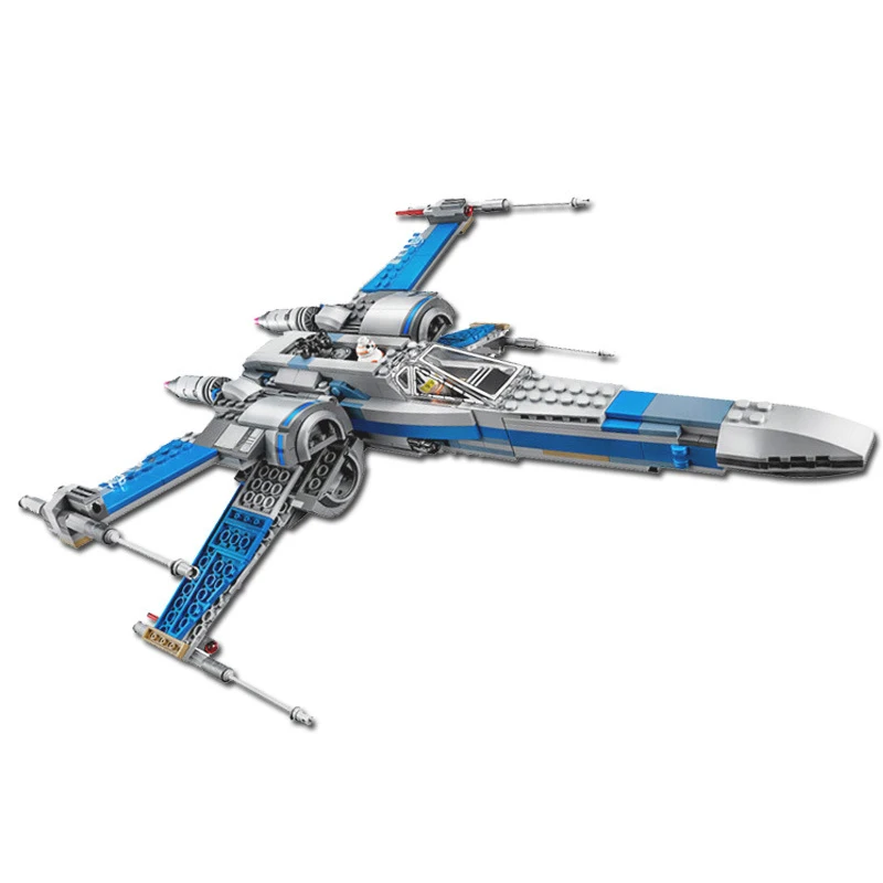 

35006 740pcs Star Wars First Order Poe'S X-Wing Starfighter Fighter 4 Figures Building Block 75149 Compatible With Legoing