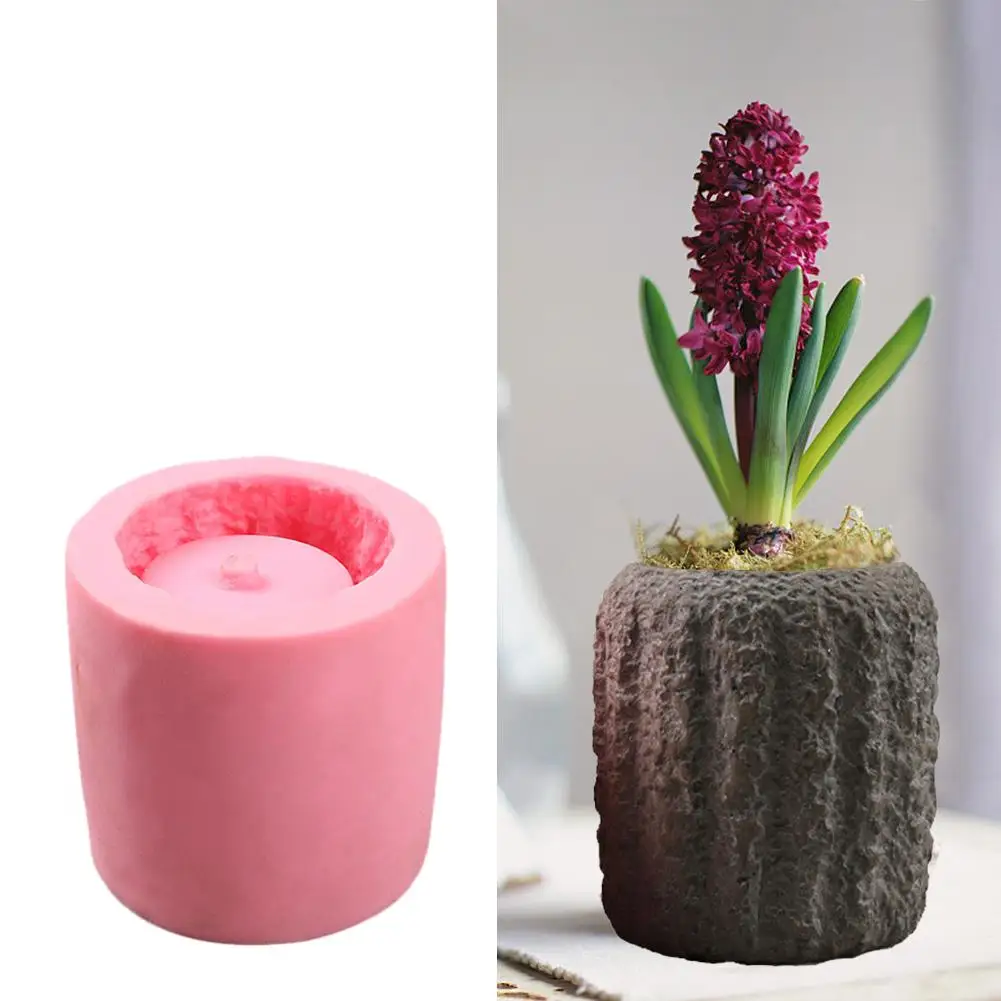

DIY Silicone Mold Succulent Potted Bonsai Decorative Wax Mold Crystal Glue Gypsum Cement Mold Handmade Home Garden Decoration