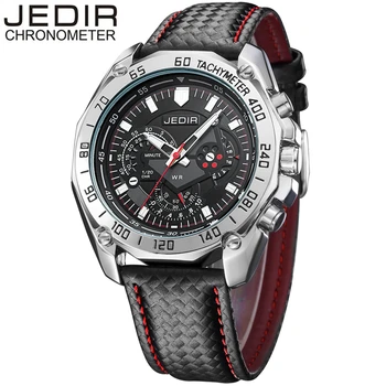 

JEDIR Men Quartz Leather Watch Luminous Analog Fashion Casual Sport Clock Wristwatch Man Military Relogio Masculino 1007