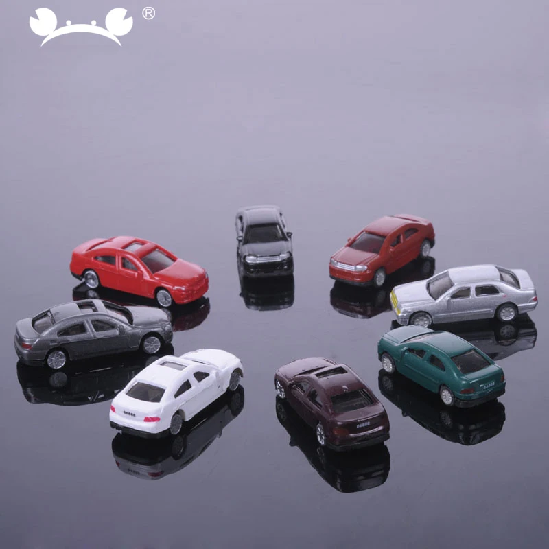 

100pcs 1:200 Scale plastic Model Car Toys Miniatures model Building Train Layout railway modeling
