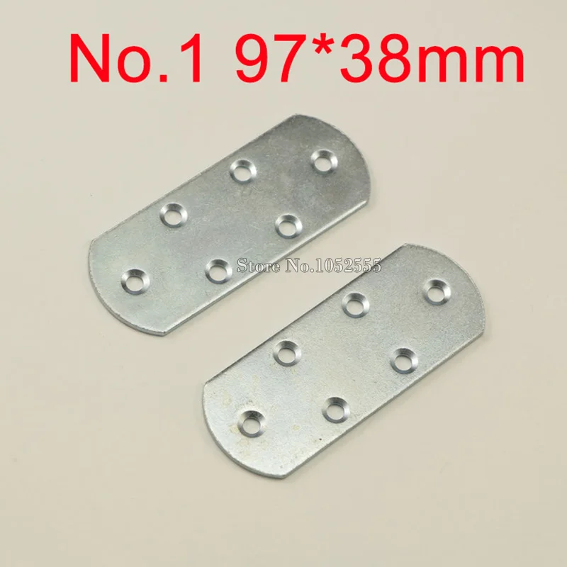 10pcs 97*38mm Iron Sraight Strip Corner Brackets M...