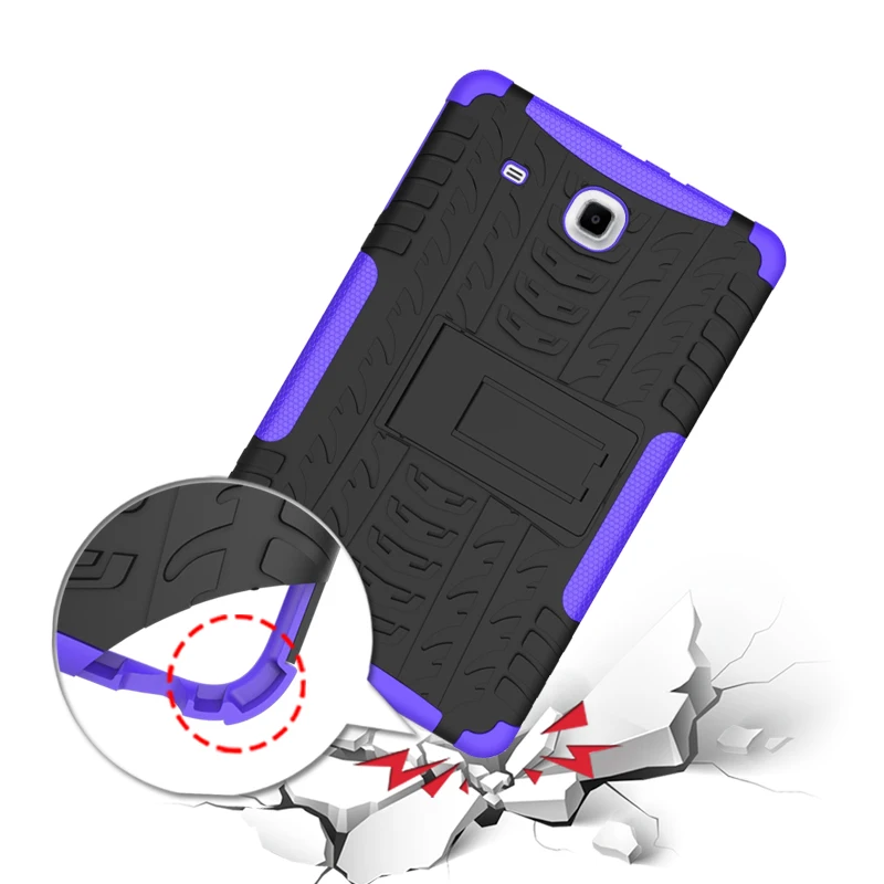 TPU+PC Heavy Duty Armor Tablet Case Cover For Samsung Galaxy Tab E 9 T560 T561 SM-T561 Shockproof Hard Protective Shell 9.6 inch |