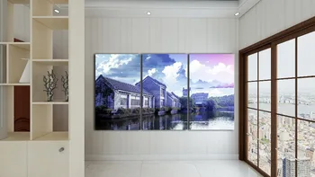 

Canvas Home Decoration Painting Module HD Printing 3 London Bridge Digital Painting Living Room Mural Art