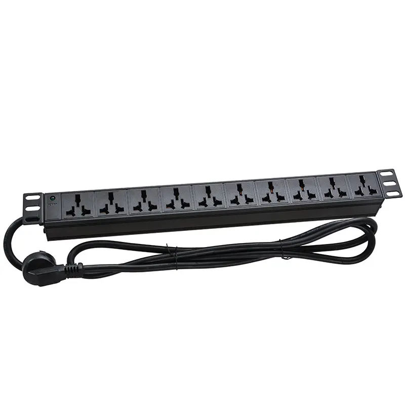 Новинка 250 в 16 А PDU отдельная розетка для шкафа 6 разъемов Универсальная Розетка с