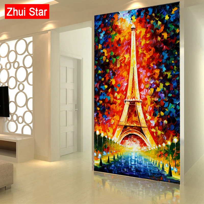 Paris Nights значок Diy наборы для алмазной живописи рукоделия 3d Круглый картина