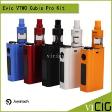 100% Original Joyetech eVic Vtwo 80 w Firmware Actualizable 75 W Caja Mod con Cubis Pro Atomizador Starter Kit