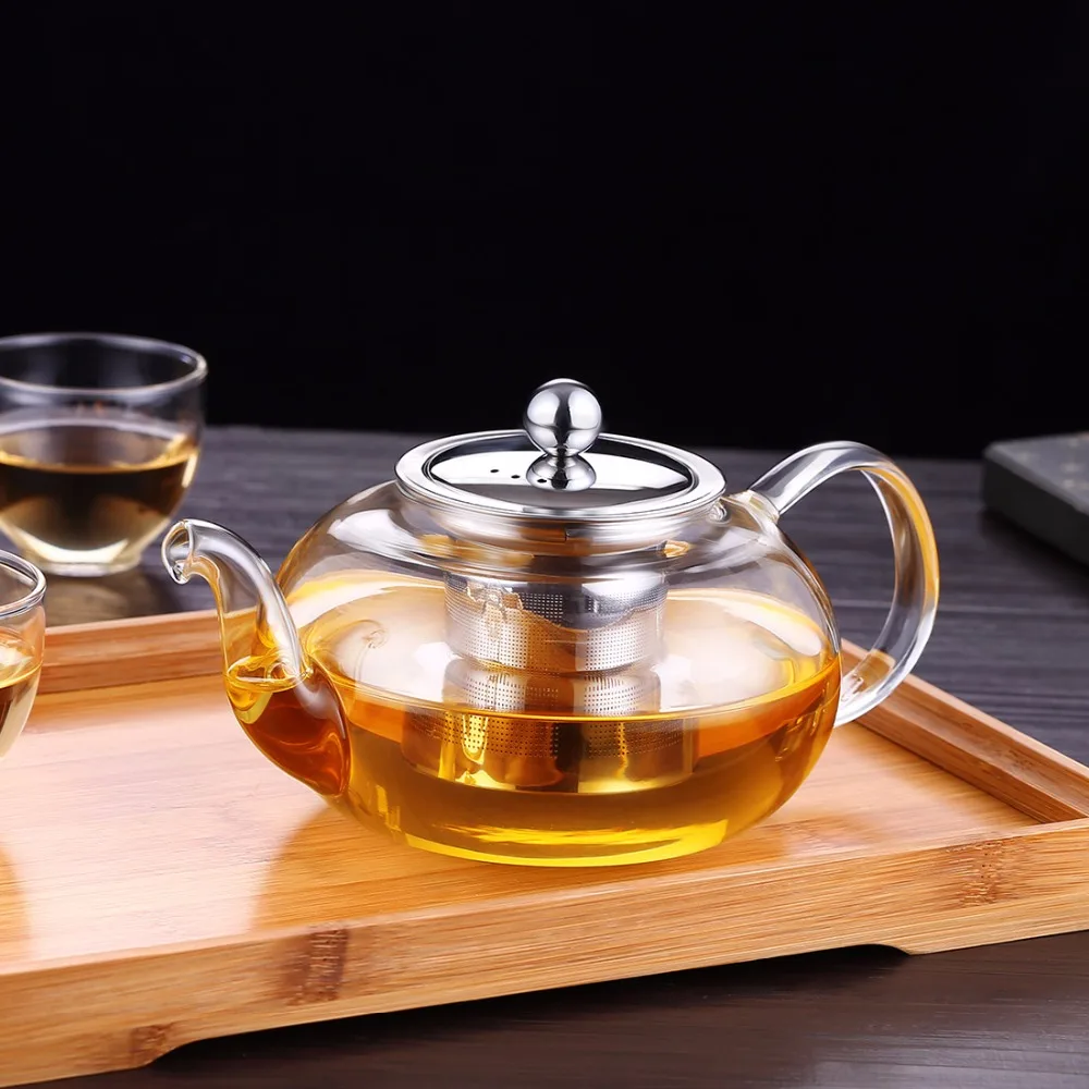 

Glass Pitcher Teapot Creative Tea Water Bottle With Filter High Borosilicate Glass 304 Stainless Steel Bottles For Home Office