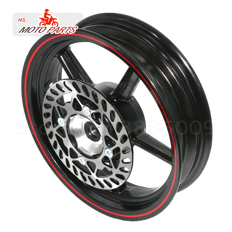12mm hole 2.75-12inch Front & 3.50-12 Rear Dirt bike Pit Bike 12inch Vacuum Wheel Rim Front and Rear brake disc ainwheels