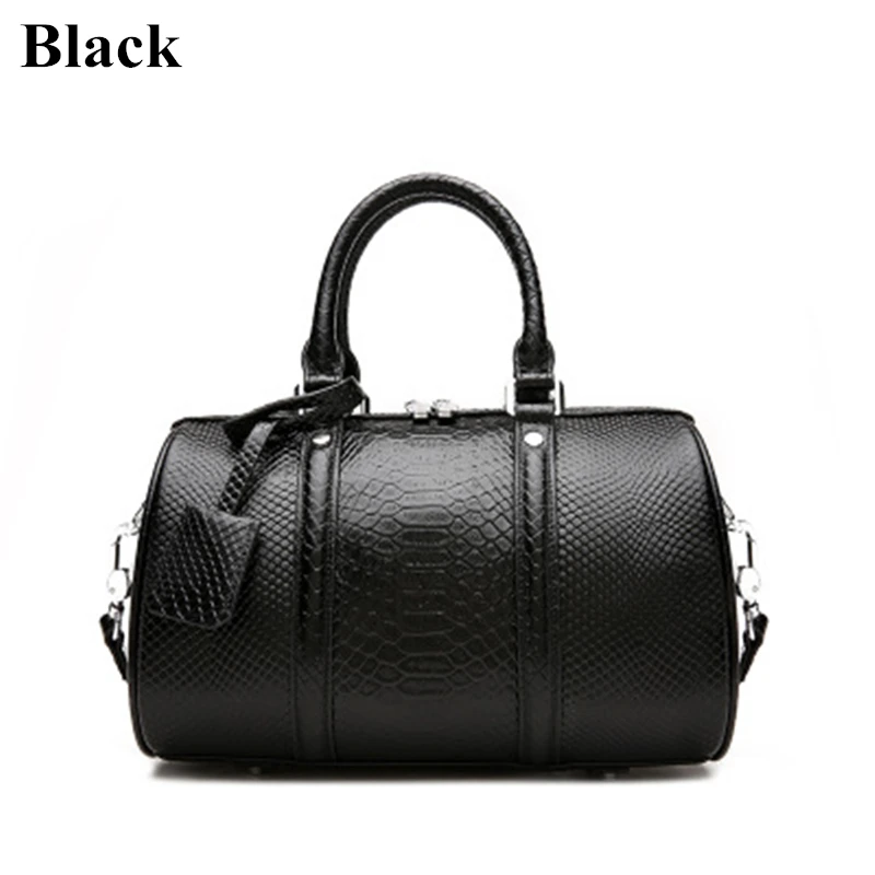 Роскошные женские сумки Boston, сумки с верхней ручкой, черные кожаные женские сумки с узором «крокодиловая кожа», сумка через плечо, bolsa feminina
