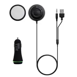 Car Kit Беспроводной Bluetooth V4.0 NFC AUX Bluetooth Music Receiver Аудио Адаптер Hands-free 3,5 мм 5 V 2.1a Dual USB зарядное устройство Новый