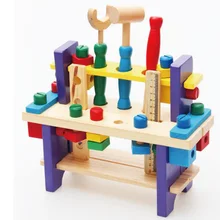 Детский деревянный пазл ручной разборочный винт гайка комбинация Обучающие Развивающие игрушки Многофункциональные Наборы инструментов креативная радость