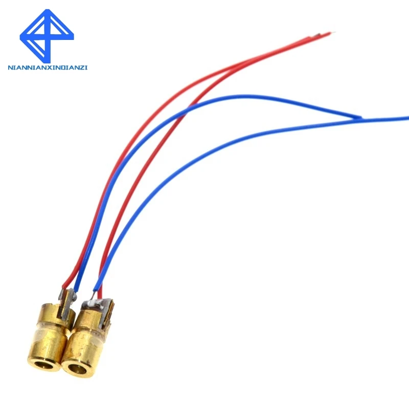 10 шт. 5 в 650 нм 5 мВт Регулируемый точечный модуль лазерного диода красный прицел Медная головка мини лазерная указка