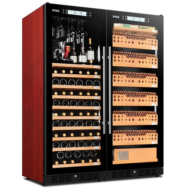 FUKE cigar led light humidor Wine display large Cedar