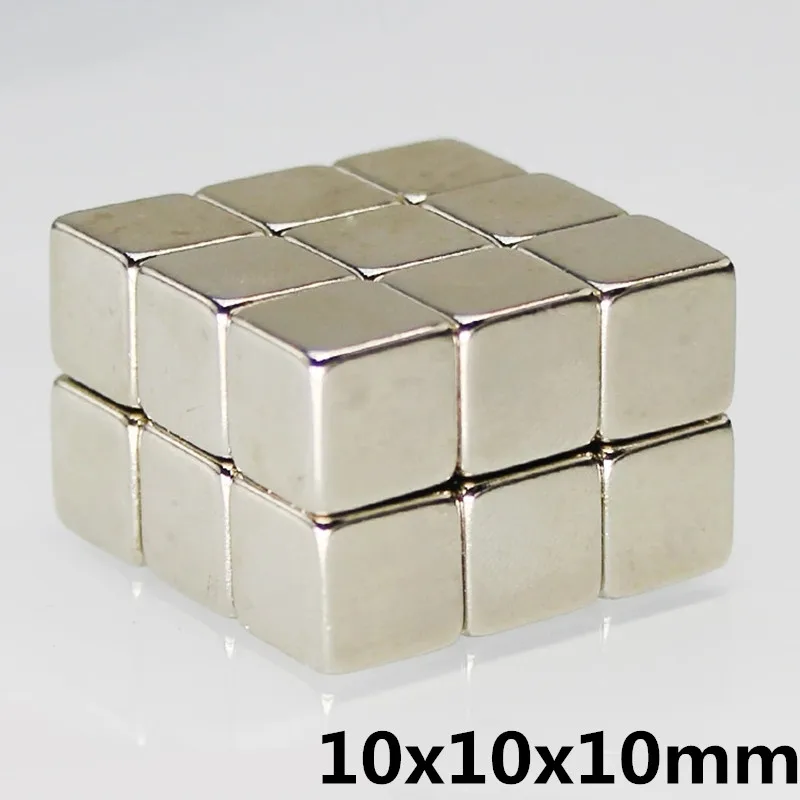 

5Pcs D10*10*10mm Magnetic Materials Neodymium Magnet Mini Small Block Square Magnet New