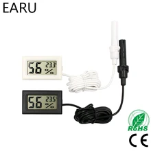 Mini lcd digital termômetro higrômetro termostato interno conveniente temperatura sensor medidor de umidade instrumentos sonda