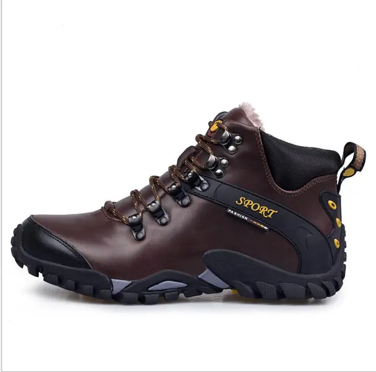 Мужская обувь для походов мужские черные Трекинговые ботинки голяшка средней высоты дышащая Спортивная альпинистская походная Уличная обувь для походов кроссовки размер 39-46 - Цвет: 2.27