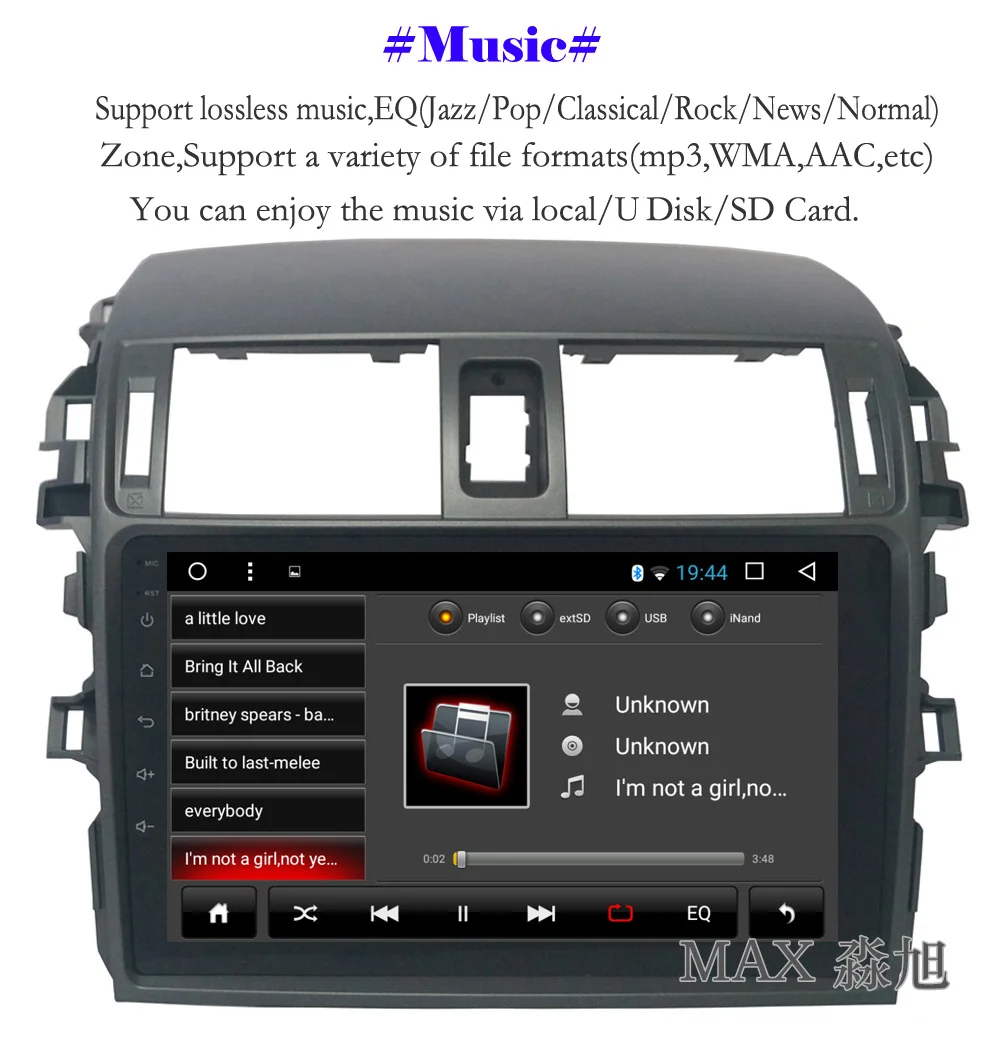 Flash Deal MAX 2G RAM 32G ROM Android 8.1.0 Car DVD Player For Toyota corolla 2007 2008 2009 2010 2011 Car Radio RDS BT WiFi SWC GPS Map 6