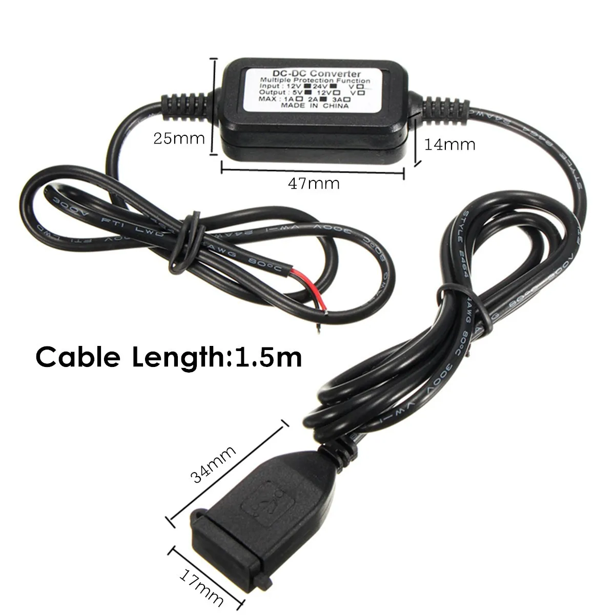  Mofaner Wasserdichte Motorrad USB Ladegerät DC 12V 2A Motorrad Ladegerät Für Telefon GPS