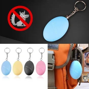 

Smart Key-chain Eggs Shape Scream Loud Anti-Attack Self Defense Protective Alert Lovely Practical Safety Women Girl Alarm