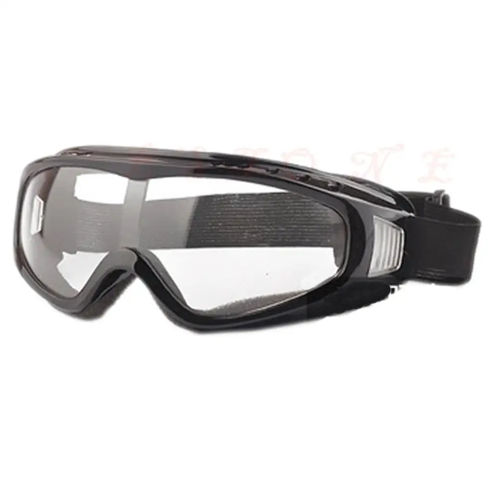 Открытый анти песок очки мотоцикл ветер защита от пыли очки с губкой 3 цвета G6KC - Цвет: Черный