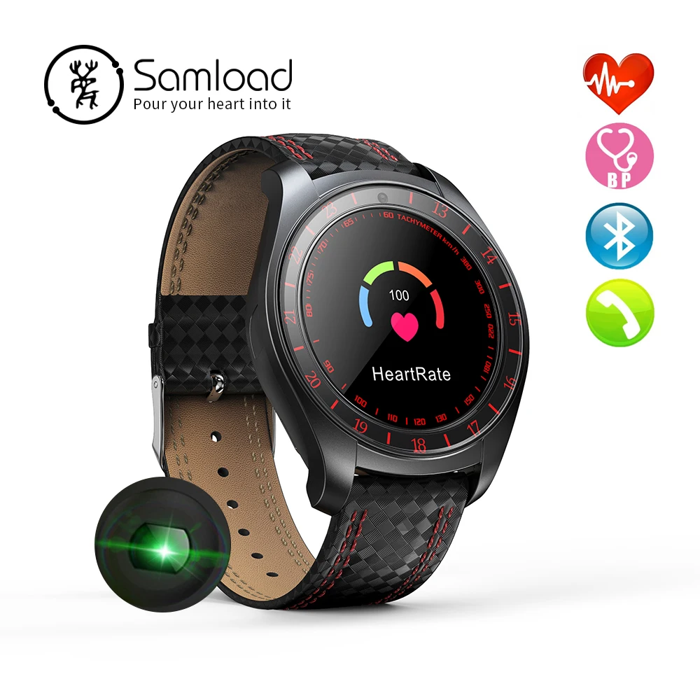

Samload Business Smart Watch Electronic Bluetooth Support Sim card Real Time Heart Rate Monitoring Tracker For Android Phone LG