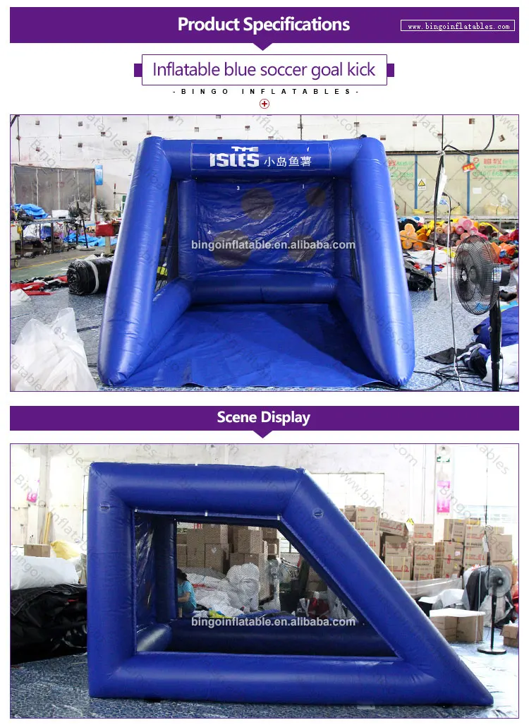 BG-Y0043-Inflatable blue soccer goal kick_1