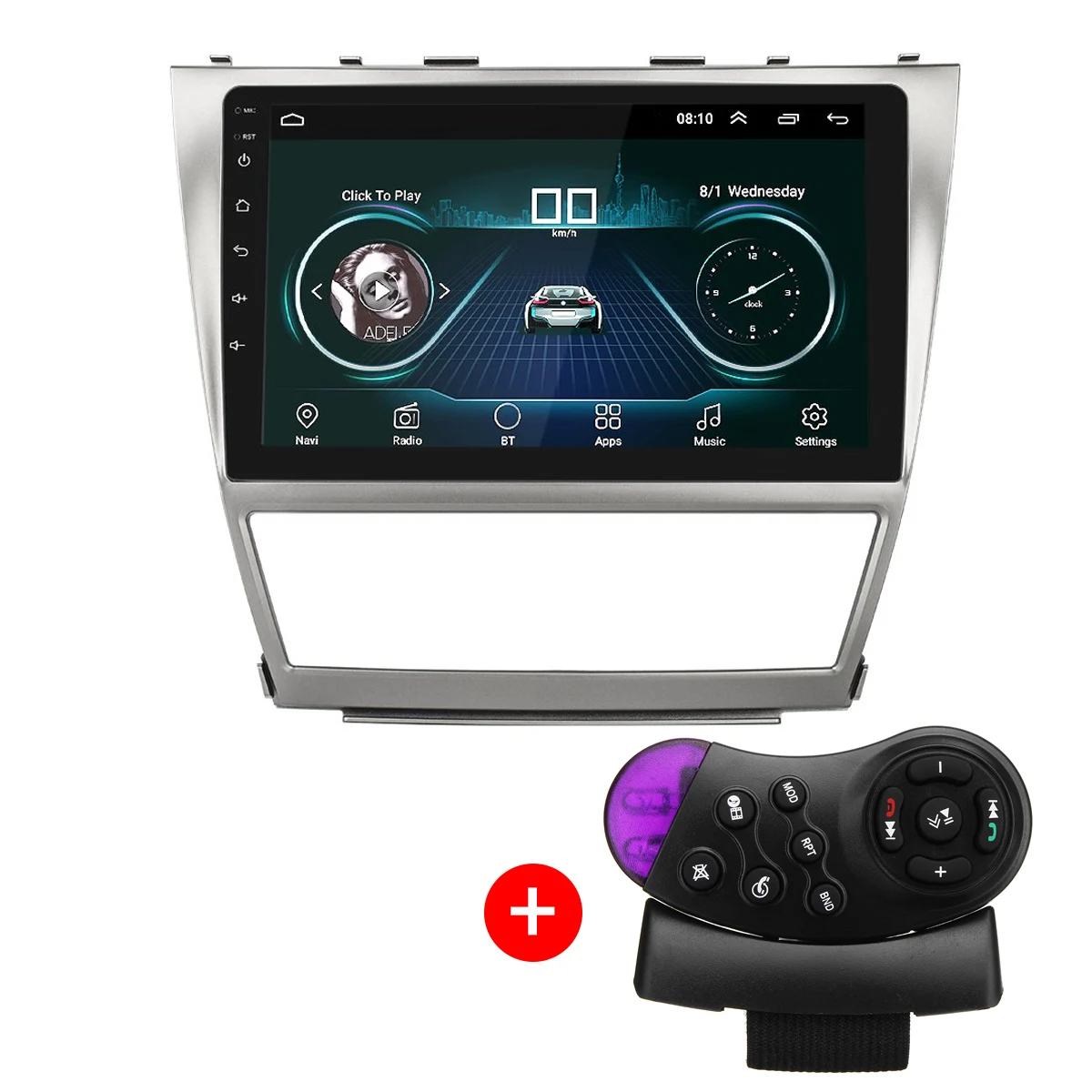 10," для Android 8,0 gps Автомагнитола стерео плеер головное устройство для Toyota Camry 2006 2007 2008 2009 2010 2011 рулевое колесо Contro - Color: with remote control